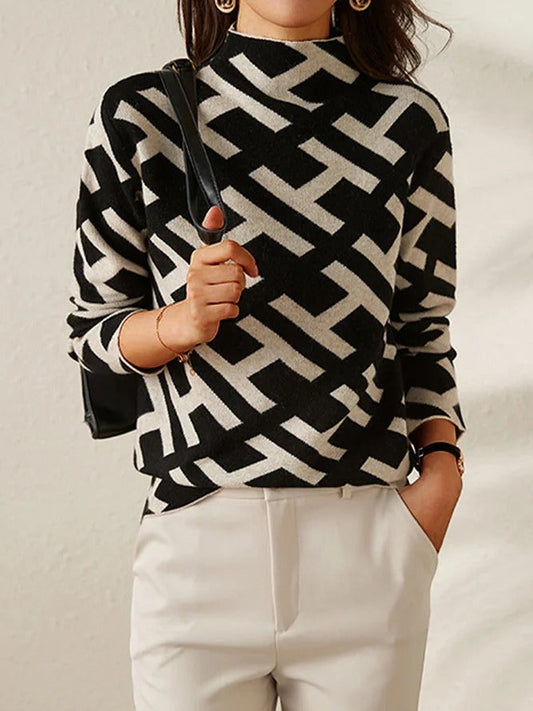 HEXGLAM™ - Maglione a maniche lunghe in cashmere