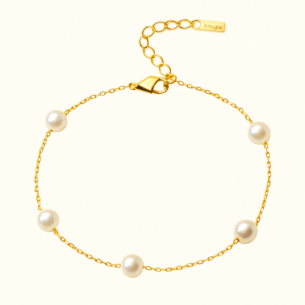 CALI Parel Anklet | Goud