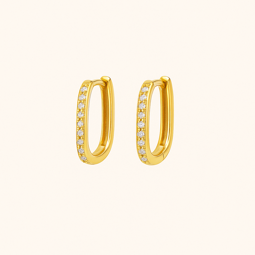 Melissa Vierkante Oorbellen