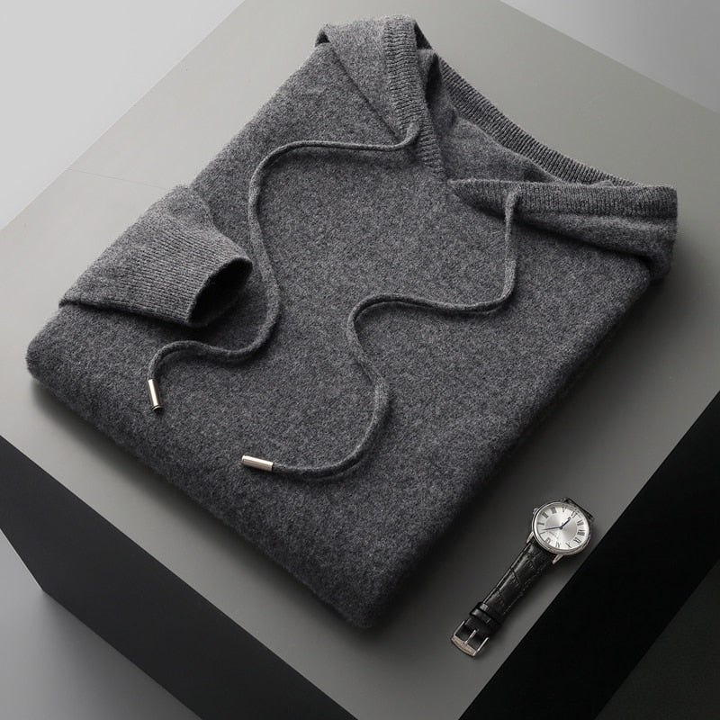 Felpa con cappuccio in lana merino | HEXGLAM™