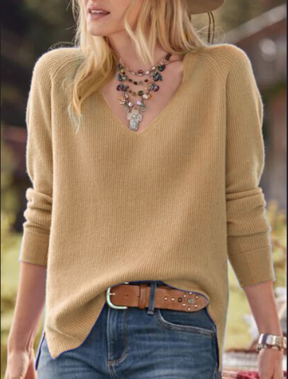 Maglione casual con scollo a V | HEXGLAM™