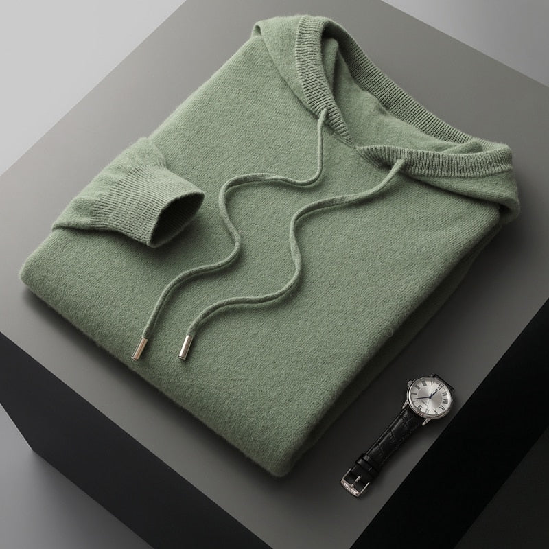 Felpa con cappuccio in lana merino | HEXGLAM™